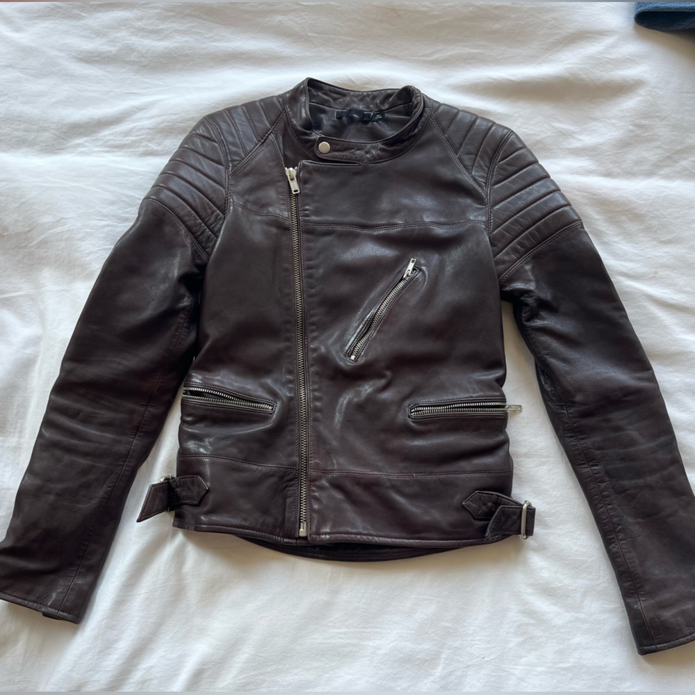 BLK DNM leather motorcycle jacket